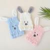 Cute Cartoon Bunny Shower Cap Kids Coral Velvet Dry Hair Cap Thickened Quick-drying Absorbent Dry Hair Towel view 3