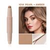 Double Head Contour Stick, Highlight & Contour Bronzer Stick, Durable And Waterproof Contouring Stick Set, Facial Makeup Contouring Face Cream view 2