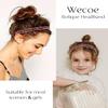 Wecoe Red Rhinestone Headband Women Comb Headband with Teeth Bling Sparkly Beaded Head Band Non Slip Fashion Hair Band Birthday Homecoming Hair Accessories For Women Girls Gifts view 4