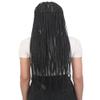 LUXLUXE Ivy 31-inches Full Hand-tied Box Braid Style Lace Wig with Baby Hair, Heat Resistant Fiber,(Salt and Pepper Grey) view 3