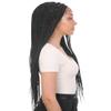 LUXLUXE Ivy 31-inches Full Hand-tied Box Braid Style Lace Wig with Baby Hair, Heat Resistant Fiber,(Salt and Pepper Grey) view 4