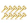 10Pcs Gold Hair Parting and Selecting Tools,Retro Punk Hairs Selecting Tools Gothic Nail Finger Cosplay Claws Metal Full Finger Ring for Hair Braiding Curling Styling Hairs Extensions Accessories view 1