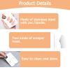 3 Pcs Makeup Foundation Spatula Spoon Tool Set, Make Up Mixing Palette Tray, Stainless Steel Skin Care Spatula, Cosmetic Scoop Scraper for Skincare Face Eye Cream (Silver) view 3