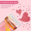 1.3lb Hard Wax Beads for Hair Removal, Yovanpur Pearl Wax Beads for Brazilian Waxing, Waxing Beans for Sensitive Skin, 21oz Face Eyebrow Back Legs At Home with 20pcs Wax Sticks (Rose pink & Cream) view 2