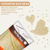 1.3lb Hard Wax Beads for Hair Removal, Yovanpur Pearl Wax Beads for Brazilian Waxing, Waxing Beans for Sensitive Skin, 21oz Face Eyebrow Back Legs At Home with 20pcs Wax Sticks (Rose pink & Cream) view 3