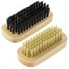 Amaxiu 2Pcs Wooden Nail Brushes, No Slip Fingernails Cleaning Brush Firm Stiff Scrub Bristles Hand Toenails Scrubber Fingers Foot Toes Brushes for Men Mechanics Paint Gardeners Scrubbing view 1