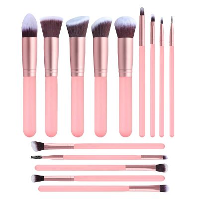 14PCS Makeup brushes set Lip Makeup Eyebrow Brushes Powder Cosmetic Brush Eyeshadow Brush (Color : C)