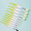 10 Pcs Makeup Brush Set Feather Makeup Brushes Eyeshadow Brush Eye Concealer Foundation Real Makeup Technique (Color : Green, Size : One Size) view 4