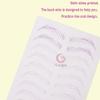 3 pcs Thicken Two sides Microblading Practice Silicon Skin Perfect for Permanent Makeup and Microblading Nano brows ombre brow practice (Hairstroke Purple Outlines) view 3