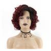 12'' Soft Short Curly Wavy Wigs Synthetic Fiber Wigs Natural for Women Holiday Halloween Decorative Wig view 1