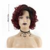 12'' Soft Short Curly Wavy Wigs Synthetic Fiber Wigs Natural for Women Holiday Halloween Decorative Wig view 2