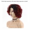 12'' Soft Short Curly Wavy Wigs Synthetic Fiber Wigs Natural for Women Holiday Halloween Decorative Wig view 4