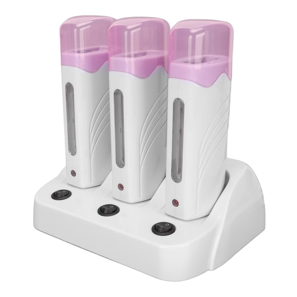 Roll On Wax Warmer for Hair Removal, Wax Heater for Waxing with Heater Base, Portable Waxing Machine for Body, Face, Armpit, Bikini, 110V