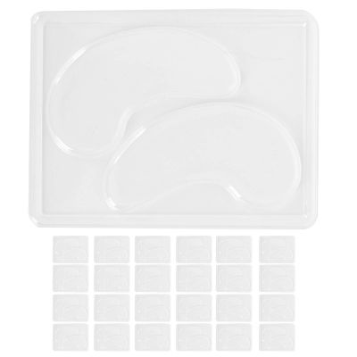 25 Clear Eye Mask, Portable Eye Patch, Reusable Eye Patch Tray for Skin Care
