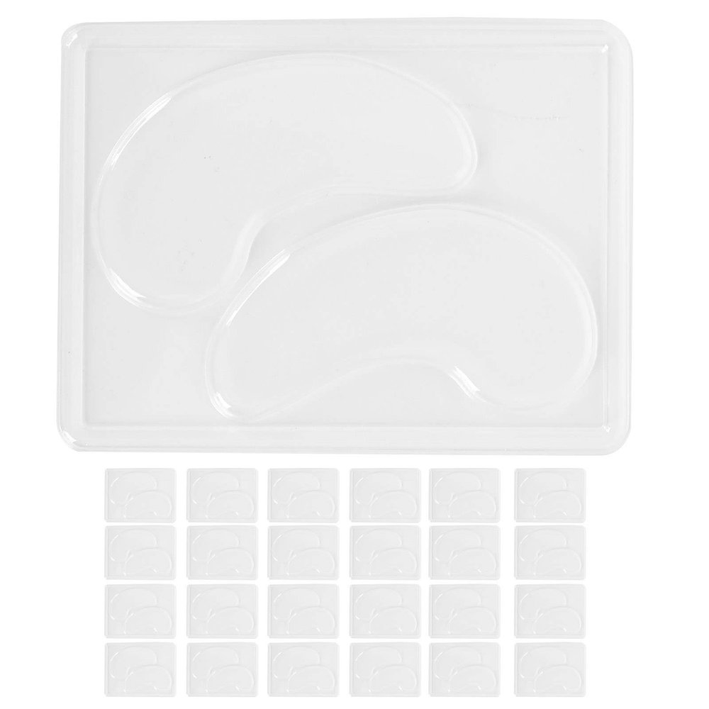 25 Clear Eye Mask, Portable Eye Patch, Reusable Eye Patch Tray for Skin Care