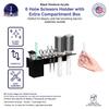 Black Acrylic Brush Holder with Hardware 4 Scissor Holes 2 Brush Holes Wall Storage with an Extra Box Shears Hair Trimmers Organizer for Salon Hairdresser Hair Stylist Barber by Marketing Holders view 4