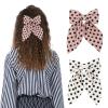 2 Pairs Dog Ears Hair Bow Clips for Toddler Kids Adult Hair Bow Barrettes Glitter Bows Halloween Kids Hair Accessories, Animal Cosplay for Birthday Costume Party Favor Decorations (beige+pink) view 1
