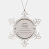 to My Gigi Gifts, I Can't Promise to fix All Your Problems, Gigi Supporting Snowflake Ornament, Birthday Christmas Inspirational Gifts for Gigi view 1