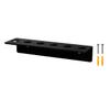 Marketing Holders Hanging Acrylic Brush Organizer 6 Holes Hardware Included Black Acrylic Wall Mount Multi Slot Rack 1 Piece for Professional Stylists Barbers and Dog Groomers view 1