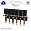 Marketing Holders Hanging Acrylic Brush Organizer 6 Holes Hardware Included Black Acrylic Wall Mount Multi Slot Rack 1 Piece for Professional Stylists Barbers and Dog Groomers view 2