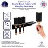 Marketing Holders Hanging Acrylic Brush Organizer 6 Holes Hardware Included Black Acrylic Wall Mount Multi Slot Rack 1 Piece for Professional Stylists Barbers and Dog Groomers view 4