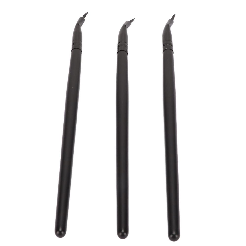 3 Pieces Angled Brush, Bent Brush, Professional Makeup Ultra Fine Angled Gel Brushes Cosmetic Tool, Angle Eye Makeup Brush Tool