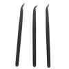 3 Pieces Angled Brush, Bent Brush, Professional Makeup Ultra Fine Angled Gel Brushes Cosmetic Tool, Angle Eye Makeup Brush Tool view 1