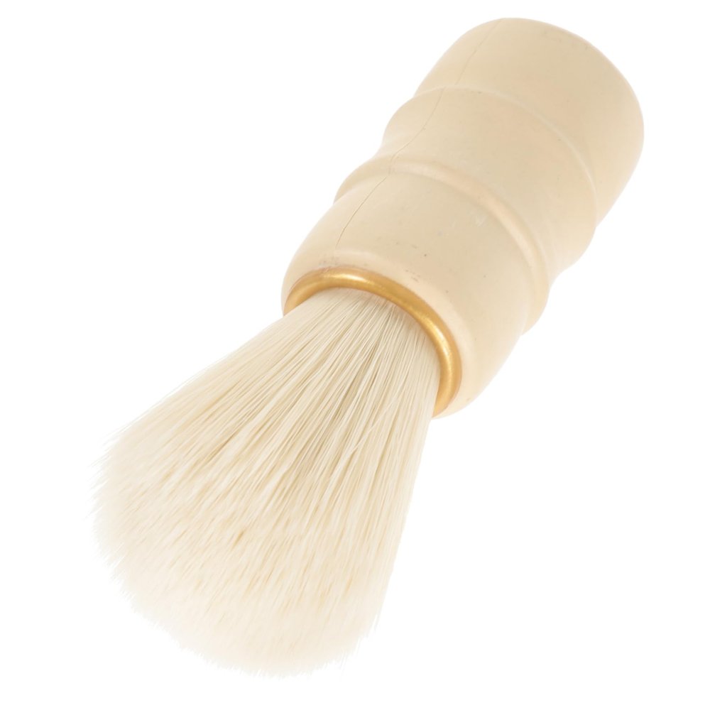 SOESFOUFU Men's Beard Shaving Brush Barber Brush Neck Duster Professional Shaving Tool for Beard Care Flat Bottom Design Hair Texture