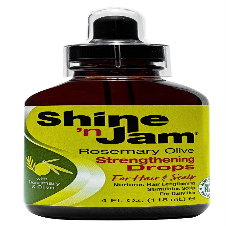 AmPro Shine 'n Jam Strengthening Drops With Rosemary & Olive 4.0 Fl Oz (Pack of 1)
