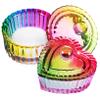 2 Pcs Colorful Glass Dappen Dish Bowls with Lids for Acrylic view 1