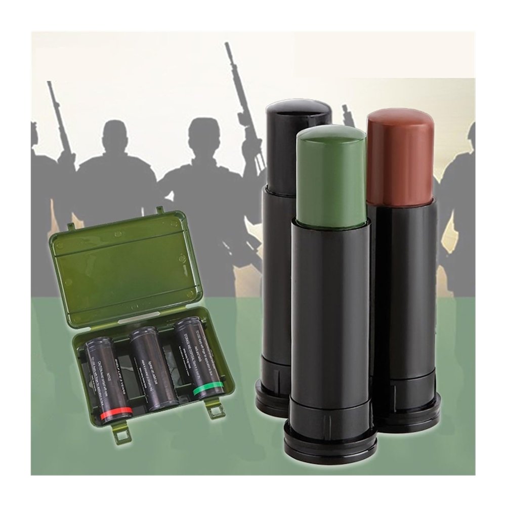 Face Painting Kit Outdoor Body Painting Face Paint, 3-color Face Painting Face Camouflage Oil Set, Body Painting Oil Wax Professional Body & Face Paint Kit