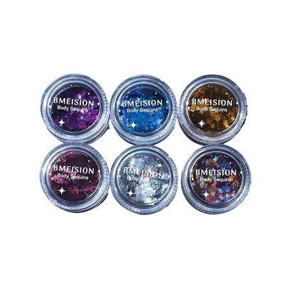 Face Painting Kit 3mm Pentagram Glitter, Body Color, Body Paint Paste, 7 Color Paint Professional Body & Face Paint Kit ( Color : C )