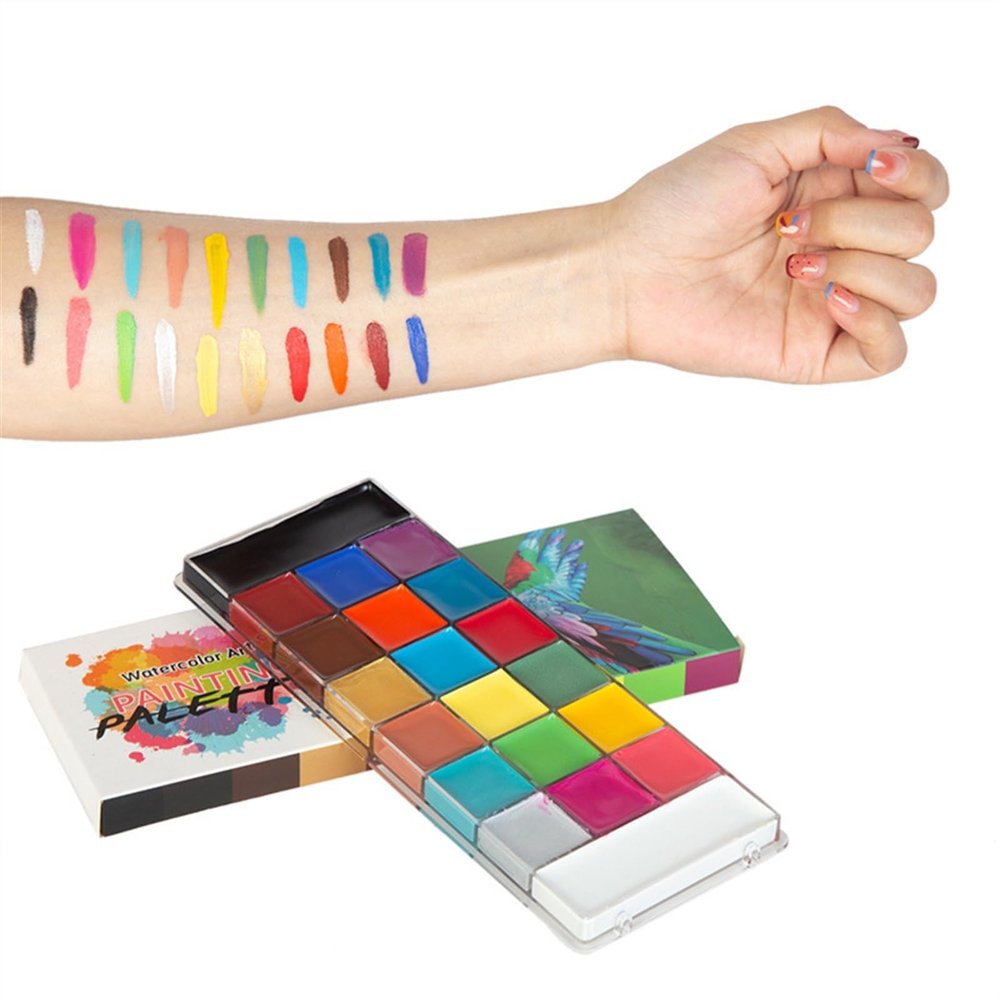 Face Painting Kit 20 Colors Face Painting Oil Paint, Masquerade Festival Paint, Body Painting Oil Paint Set Professional Body & Face Paint Kit