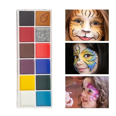 Face Painting Kit Festival Oil Body Paint, Body Paint Paste, Masquerade Performance Professional Body & Face Paint Kit