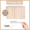 400 Pcs Orange Sticks for Nails, 4.5 Inch Wax Sticks for Waxing, Skin-Safe Cuticle Sticks for Nails Wood, Manicure Pedicure Tool for Manicure & Pedicure view 2