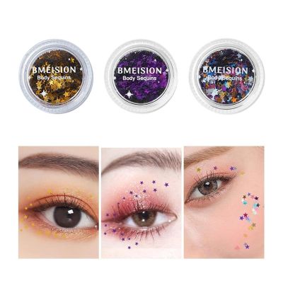 Face Painting Kit 3mm Pentagram Glitter, Body Color, Body Paint Paste, 7 Color Paint Professional Body & Face Paint Kit ( Color : B )