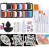 Face Painting Kit Body Paint, Water Soluble Face Set, Quick Drying Body Paint Professional Body & Face Paint Kit ( Color : 7 ) view 1