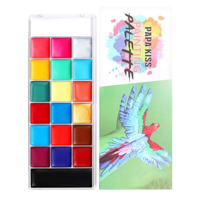 Face Painting Kit Water Soluble Body Paint, Stage Makeup Face Paint, Holiday Party Competition Oil Paint Professional Body & Face Paint Kit ( Color : B )