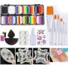 Face Painting Kit Body Paint, Water Soluble Face Set, Quick Drying Body Paint Professional Body & Face Paint Kit ( Color : 4 ) view 1