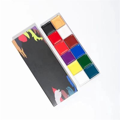 Face Painting Kit Face Painting Oil Paint, Multi-color Paint Set, Stage Creative Painting Festival Oil Paint Set Professional Body & Face Paint Kit ( Color : E )