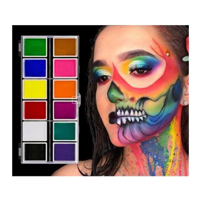 Face Painting Kit Body Paint, 12 Colors 10 Grams of Makeup Paint, Festival DIY Art Makeup, Face Face Body Painting Cream Professional Body & Face Paint Kit