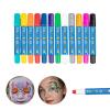 WAOCEO Face Painting Kit 12 Color Face Crayons, Easy to Clean Body Paint Crayons, Paint Doodle Set Rotating Crayons Professional Body & Face Paint Kit view 1
