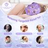 Atsuwell Cooling Ice Face Eye Mask Set for Dark Circles and Puffiness, 6 x 11 Heating Pad Microwavable for Cramps, Neck and Shoulders, Knee, Moist Heat Pack for Warm Compress, Purple view 2
