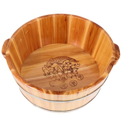 Ipetboom Foot Baths: 1PC Wood Foot Tub Wooden Wood Foot Bucket Reusable Foot Bath Bucket Wooden Foot Bath Foot Bathing Bucket Foot Bath Bucket Pedicure Tub Wood Bucket Sauna Bucket Sauna Accessories