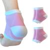 Moisturizing Gel Heel Socks to Repair Dry, Cracked Heels  Soften, Soothe & Revitalize Feet for Men & Women (Pink, 2 Pairs) view 1