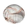 White Marble Rose Gold pattern Print Reusable Shower Cap for Women,Double Waterproof Layers Bathing Hat,Quick Drying Bath Hair Cap view 1