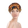 african weaving Print Reusable Shower Cap for Women,Double Waterproof Layers Bathing Hat,Quick Drying Bath Hair Cap view 3