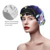 Periodic table of elements Print Reusable Shower Cap for Women,Double Waterproof Layers Bathing Hat,Quick Drying Bath Hair Cap view 4