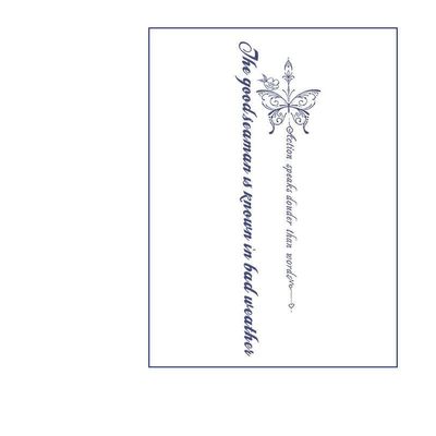 3 Letters Collarbone Arm Chest Neck Juice Plant Ink Waterproof Semi-Permanent And Long-Lasting 2 Weeks Temporary Tattoo Stickers