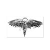 2 Pieces Of Temporary Tattoo Stickers Fallen Angel Back Wings Female And Male Juice Vegetable Ink Waterproof Semi-Permanent And Long-Lasting For 2 Weeks Non-Reflective view 1